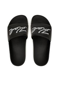 Karl Lagerfeld - KARL LAGERFELD Klapki Kondo Maxi KL80872 Czarny. Kolor: czarny. Materiał: skóra