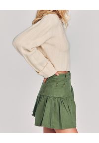 LOVE SHACK FANCY - Zielona mini spódnica Dock. Kolor: zielony. Materiał: bawełna #4