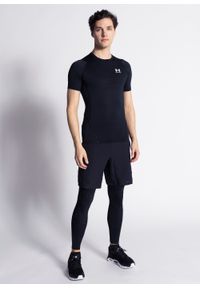 Koszulka męska treningowa czarna Under Armour Heat Gear. Kolor: czarny. Materiał: materiał. Sezon: lato. Sport: fitness #4