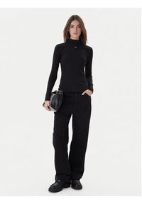 Hugo Golf 50525318 Czarny Regular Fit. Typ kołnierza: golf. Kolor: czarny. Materiał: bawełna #2