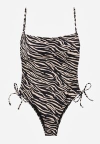 Born2be - Czarny Strój Kąpielowy z Wiązaniami po Bokach Penira. Kolor: czarny #2