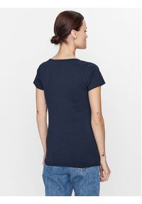 Pepe Jeans T-Shirt Corine PL505305 Granatowy Regular Fit. Kolor: niebieski. Materiał: bawełna #3