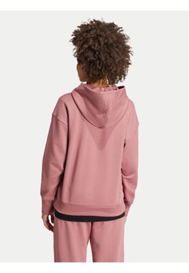 Adidas - adidas Bluza ALL SZN French Terry IY6808 Różowy Loose Fit. Kolor: różowy. Materiał: bawełna