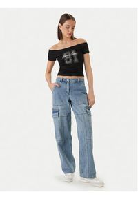 Guess Jeans T-Shirt W6GI07 J1314 Czarny Regular Fit. Kolor: czarny. Materiał: bawełna #3