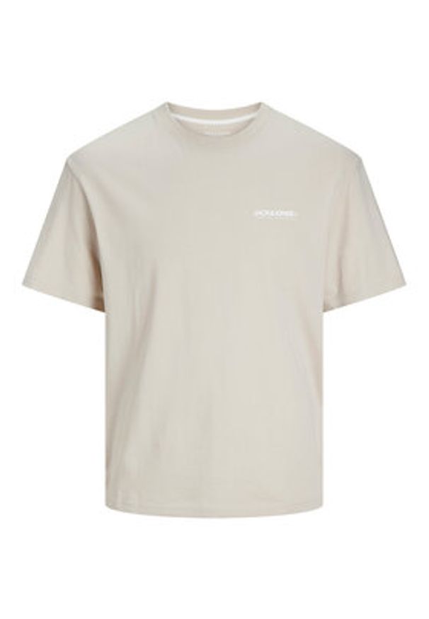 Jack & Jones T-Shirt Legacy 12256589 Beżowy Relaxed Fit. Kolor: beżowy. Materiał: bawełna