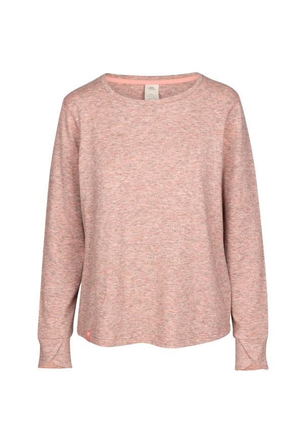 TRESPASS - Damska Koszulka Z Długim Rękawem Rina Marl. Kolor: różowy. Długość rękawa: długi rękaw. Długość: długie. Sport: turystyka piesza