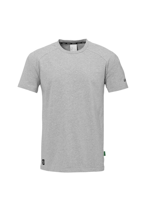 UHLSPORT - Koszulka Uhlsport ID. Kolor: szary, wielokolorowy, czarny. Wzór: napisy. Sport: piłka nożna