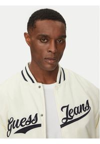 Guess Jeans Kurtka bomber M5RL54 WHAA2 Beżowy Regular Fit. Kolor: beżowy. Materiał: syntetyk #5