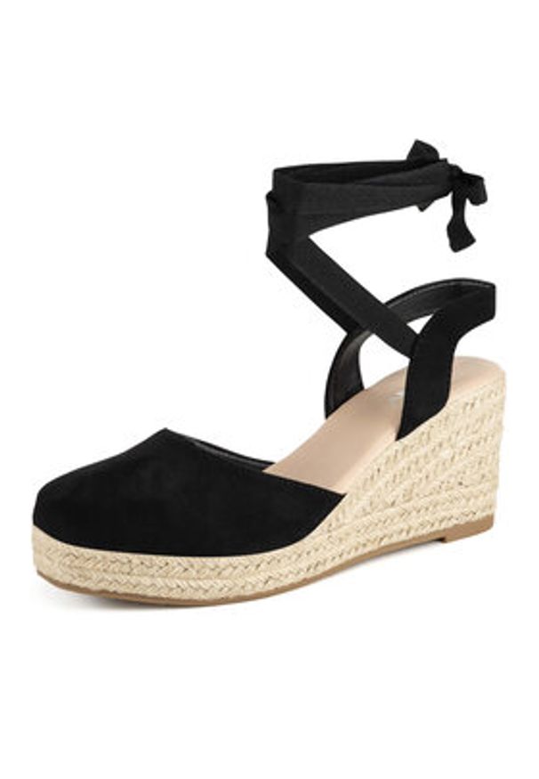 Jenny - JENNY Espadryle WSS21531-01 Czarny. Kolor: czarny. Materiał: materiał