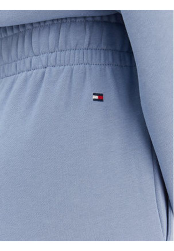 TOMMY HILFIGER - Tommy Hilfiger Spodnie dresowe Script WW0WW48784 Niebieski Relaxed Fit. Kolor: niebieski. Materiał: bawełna
