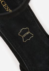 Born2be - Czarne Czółenka Vices na Geometrycznym Obcasie ze Skórzaną Wkładką i Metaliczną Wstawką Florori. Okazja: na spotkanie biznesowe, na imprezę. Zapięcie: sprzączka. Kolor: czarny. Materiał: skóra. Wzór: geometria. Obcas: na obcasie. Styl: biznesowy, elegancki, klasyczny, wizytowy. Wysokość obcasa: średni #5