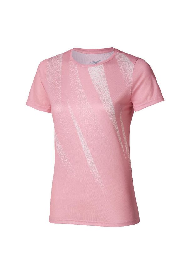 Koszulka damska Mizuno Core Graphic Wos. Kolor: różowy. Sport: bieganie