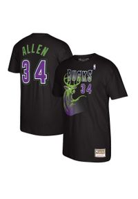 Mitchell & Ness - Koszulka Milwaukee Bucks NBA Script N&N Bucks Ray Allen. Kolor: czarny. Sport: koszykówka #1