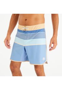 Spodenki surfingowe męskie Decathlon 500 Marin 18". Kolor: niebieski. Materiał: poliester, materiał, elastan. Długość: długie. Styl: sportowy #1