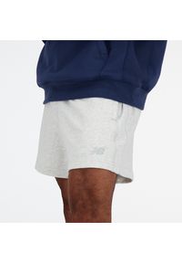Spodenki męskie New Balance MS41511AHH – szare. Kolor: szary. Materiał: bawełna, dresówka #5
