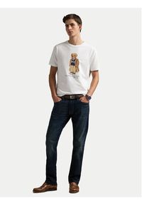 Polo Ralph Lauren T-Shirt 710974584001 Biały Custom Slim Fit. Typ kołnierza: polo. Kolor: biały. Materiał: bawełna #6