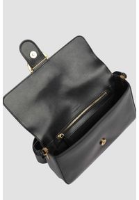 Pinko - PINKO Czarna kopertówka Love One Classic Slouchy Fl Vitello Morbido. Kolor: czarny. Materiał: skórzane. Styl: klasyczny, elegancki #2