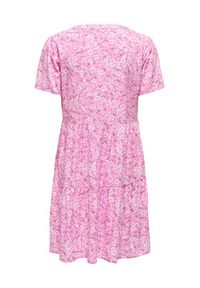 only - ONLY Sukienka letnia Zally 15262674 Różowy Regular Fit. Kolor: różowy. Materiał: wiskoza. Sezon: lato #5