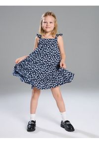 Sinsay - Sukienka na ramiączkach ze wzorem - granatowy. Kolor: niebieski. Długość rękawa: na ramiączkach #1