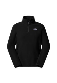 Bluza męska The North Face Glacier 1/4 Zip Fleece 0A8D0QJK31 - czarna. Kolor: czarny. Materiał: polar, poliester, dzianina. Styl: klasyczny. Sport: narciarstwo
