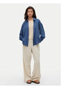 Vero Moda Koszula Melaney 10316389 Granatowy Loose Fit. Kolor: niebieski. Materiał: syntetyk #4
