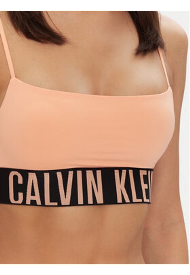Calvin Klein Underwear Biustonosz top 000QF7631E Różowy. Kolor: różowy. Materiał: syntetyk