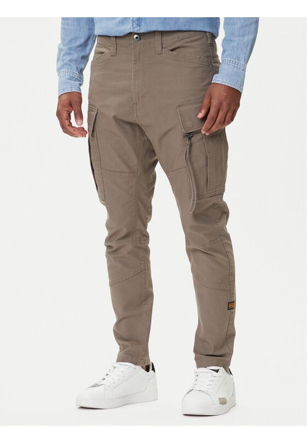 G-Star RAW - G-Star Raw Spodnie materiałowe Zip Pocket 3D D24307-E172 Zielony Skinny Fit. Kolor: zielony. Materiał: bawełna