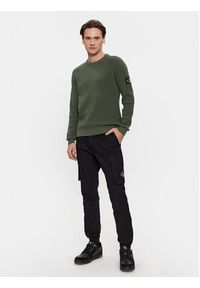 Calvin Klein Jeans Spodnie materiałowe J30J324039 Czarny Skinny Fit. Kolor: czarny. Materiał: materiał, bawełna #3