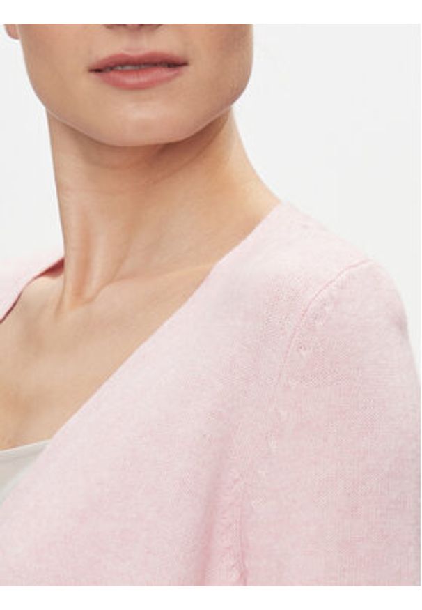 only - ONLY Kardigan Lesly 15174274 Różowy Regular Fit. Kolor: różowy. Materiał: wiskoza