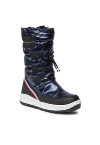 TOMMY HILFIGER - Śniegowce Tommy Hilfiger T3A6-33069-1669803 S Blue 803. Kolor: niebieski #1