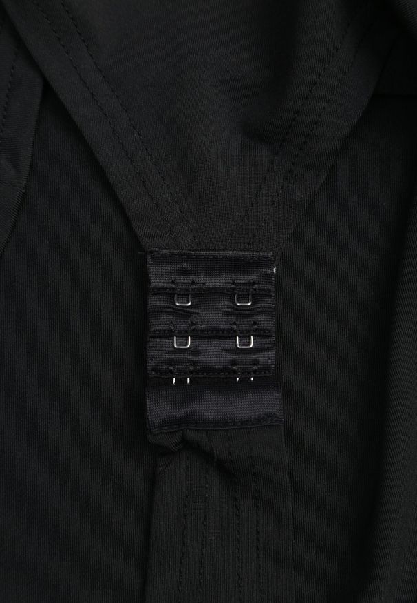 Born2be - Czarne Body z Kwadratowym Dekoltem Phicise. Okazja: na co dzień. Typ kołnierza: dekolt kwadratowy. Kolor: czarny. Materiał: jeans, wiskoza. Styl: wizytowy, casual