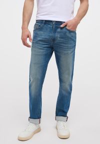 Mustang - Męskie Spodnie Jeansowe MUSTANG Oregon Slim K Denim Grey 1014264 4500 842