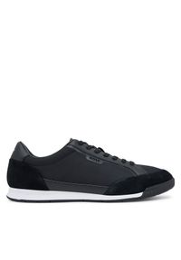 BOSS Sneakersy Nitan 50548864 Czarny. Kolor: czarny. Materiał: zamsz, skóra