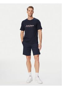 Jack & Jones Szorty materiałowe Jaiden Rocco 12292831 Granatowy Regular Fit. Kolor: niebieski. Materiał: bawełna #5