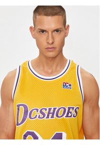 DC Tank top Showtime Jersey ADYKT03229 Żółty Regular Fit. Kolor: żółty. Materiał: syntetyk #5