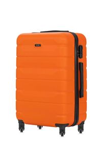 Ochnik - Komplet walizek na kółkach 19''/24''/28''. Kolor: pomarańczowy. Materiał: materiał, poliester, guma