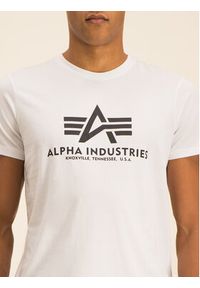 Alpha Industries T-Shirt Basic 100501 Biały Regular Fit. Kolor: biały. Materiał: bawełna #10