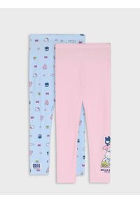 Sinsay - Legginsy 2 pack Hello Kitty - niebieski. Kolor: niebieski. Wzór: motyw z bajki