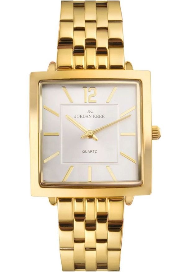 Zegarek damski Jordan Kerr P9010 srebrna tarcza. Kolor: srebrny