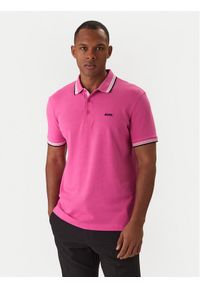BOSS Polo Paddy 50469055 Różowy Regular Fit. Typ kołnierza: polo. Kolor: różowy. Materiał: bawełna #1