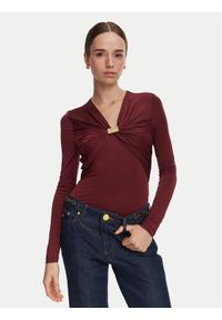 Marciano Guess Bluzka G6YP05 K5118 Bordowy Regular Fit. Kolor: czerwony. Materiał: syntetyk #1