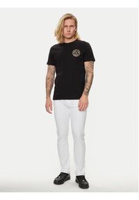 Versace Jeans Couture T-Shirt 76GAHT02 Czarny Regular Fit. Kolor: czarny. Materiał: bawełna #3