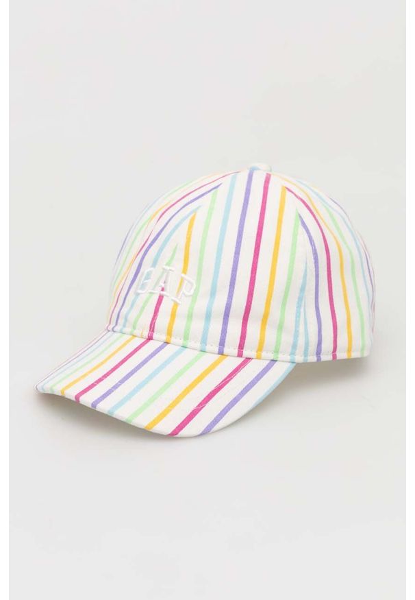 GAP czapka z daszkiem bawełniana dziecięca gładka. Materiał: bawełna. Wzór: gładki