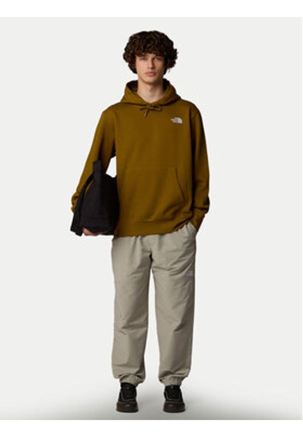 The North Face Bluza Essential NF0A89ES Zielony Relaxed Fit. Kolor: zielony. Materiał: bawełna, syntetyk