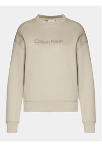 Calvin Klein Bluza Satin Emroidery K20K206757 Szary Regular Fit. Kolor: szary. Materiał: syntetyk #5