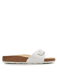 Birkenstock Klapki Madrid 0040733 Biały. Kolor: biały. Materiał: skóra