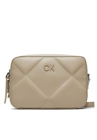 Calvin Klein Torebka Quilt K60K611891 Beżowy. Kolor: beżowy. Materiał: skórzane