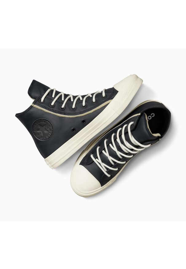 Trampki Converse Chuck Taylor All Star, Kobiety. Okazja: na co dzień. Kolor: czarny. Materiał: materiał, skóra ekologiczna. Model: Converse All Star