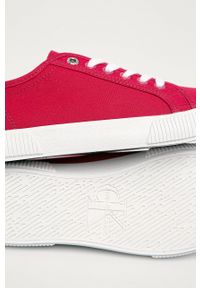 Calvin Klein Jeans - Tenisówki. Zapięcie: sznurówki. Kolor: różowy. Materiał: guma #4
