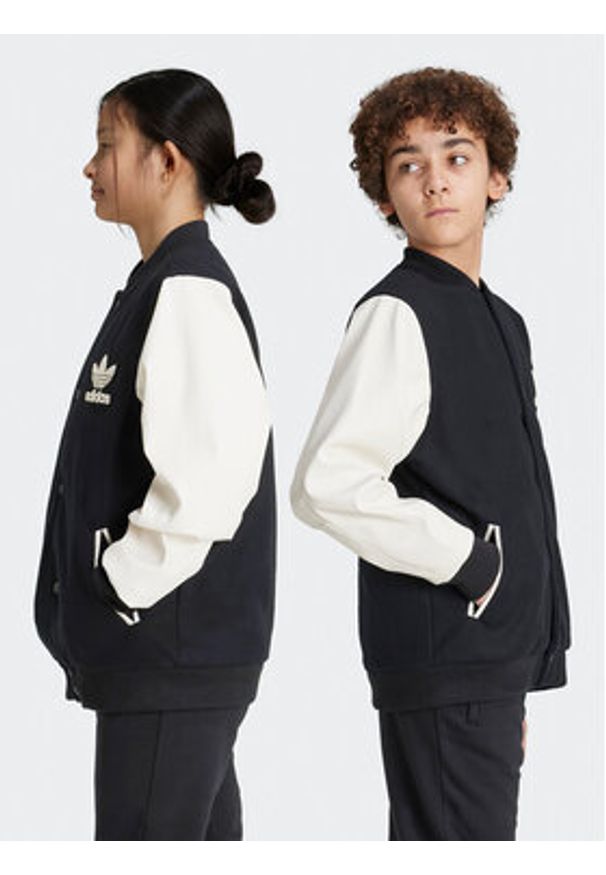 Adidas - adidas Kurtka bomber adicolor IY7505 Czarny Regular Fit. Kolor: czarny. Materiał: syntetyk